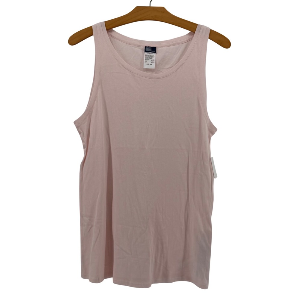 Polo Ralph Lauren Cotton Tank Top Pink Mens XL Sleeveless Scoop Neck Shirt